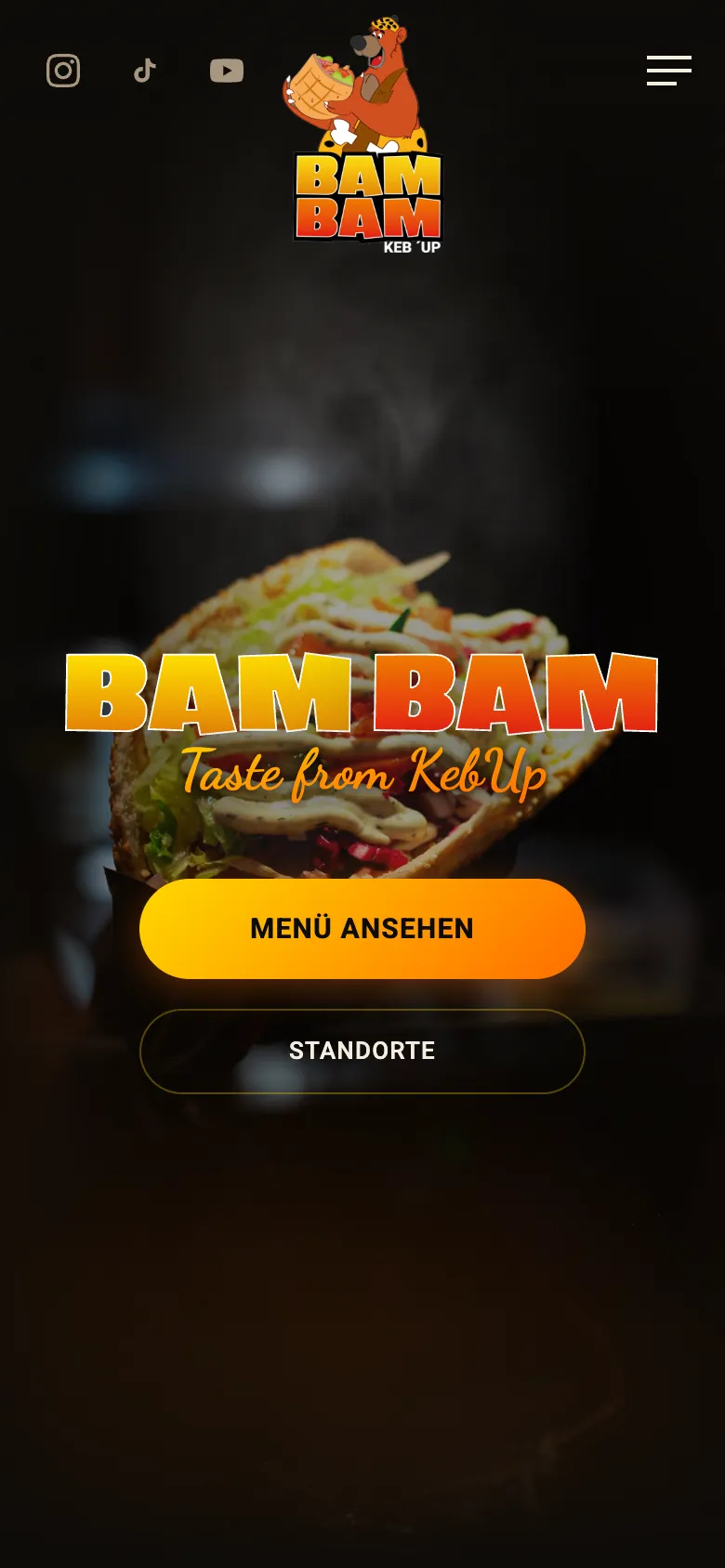 Dieselbe Website auf dem Smartphone