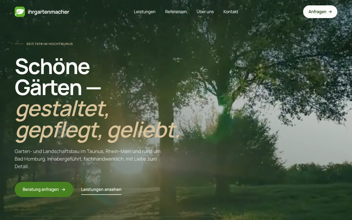 Website Ihr Gartenmacher