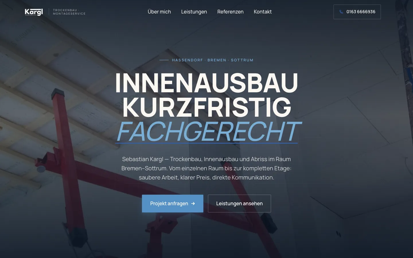 Website Kargl Trockenbau