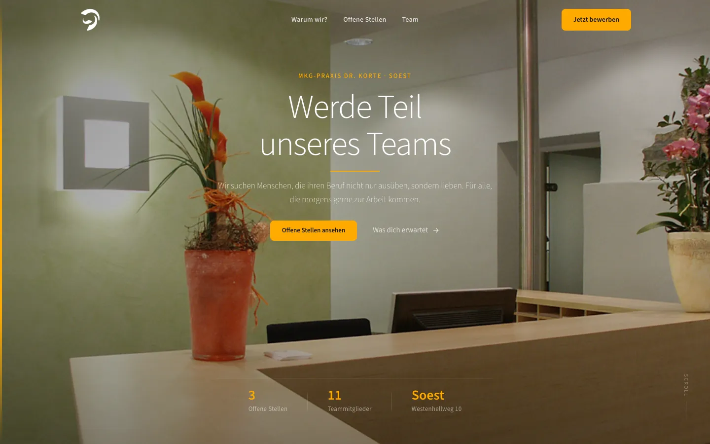 Website MKG-Praxis Dr. Jörg Korte