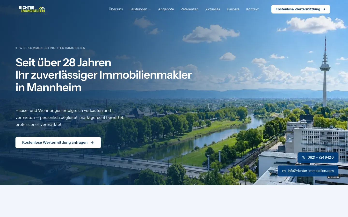 Website Richter Immobilien