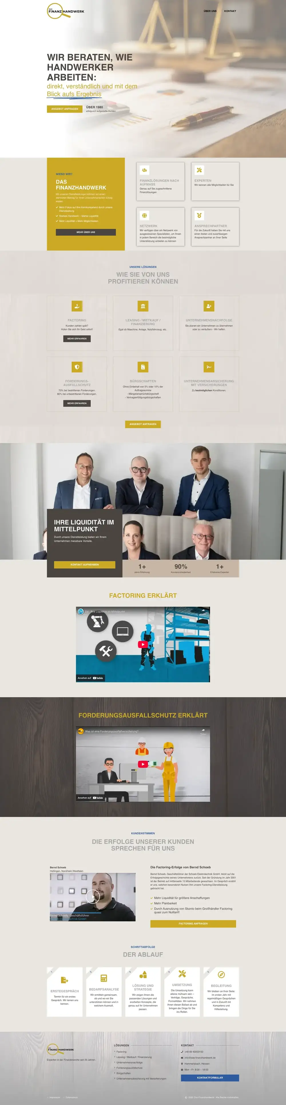 Das Finanzhandwerk
