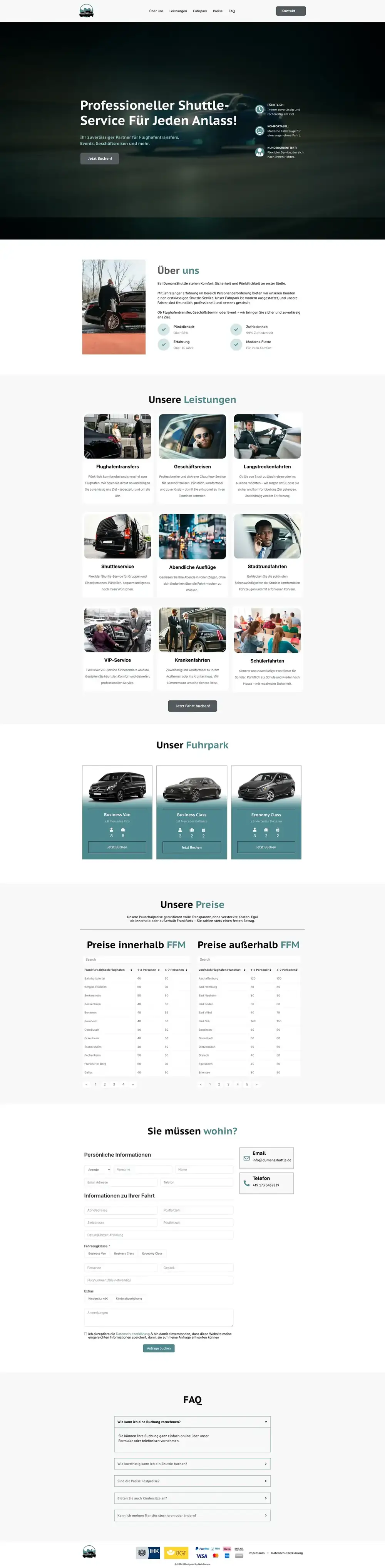DumansShuttle – Shuttle & Chauffeur